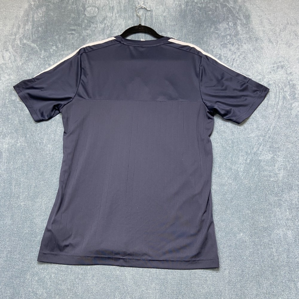 Adidas Sportswear Soccer Jersey Mens Medium Navy Blue Logo Short Sleeve Summer - Picture 8 of 12